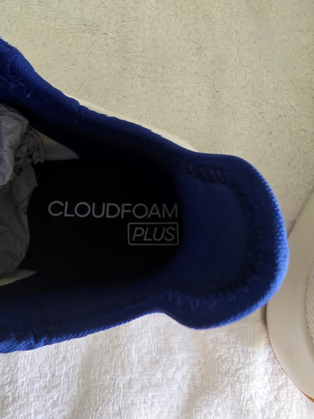 NWT Adidas Cloudfoam Pure SPW Sneakers - White/Royal Blue/Gum -